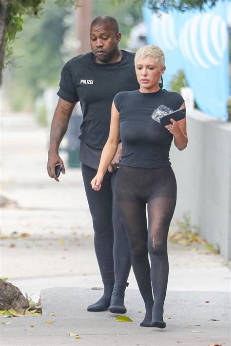 bianca censori pantyhose|Kanye West pulls down wife Bianca Censori's neon tights ahead of date.